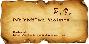 Pünkösdi Violetta névjegykártya